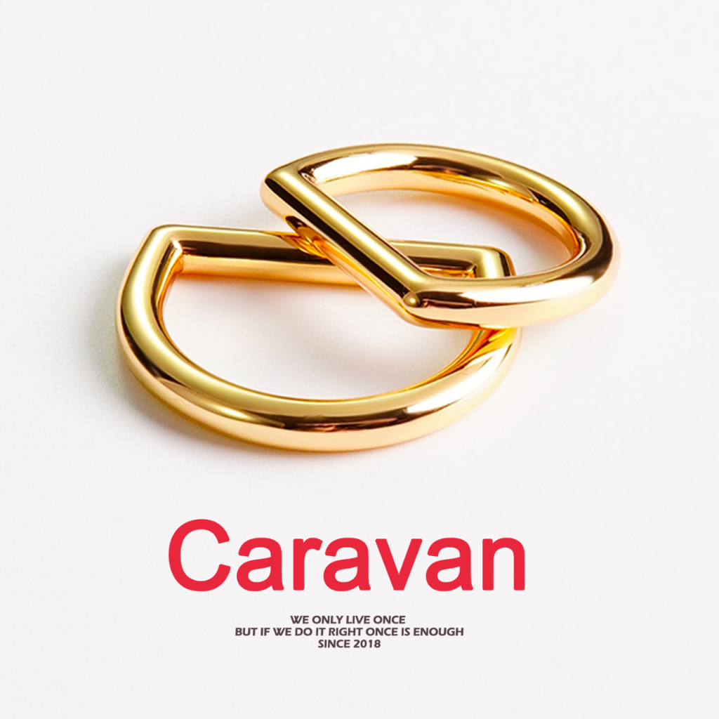 Caravan crew Buckle ปุ่มโลหะ หัวเหล็ก หัวเข็มขัด ห่วงเข็มขัดอุปกรณ์เข็มขัด