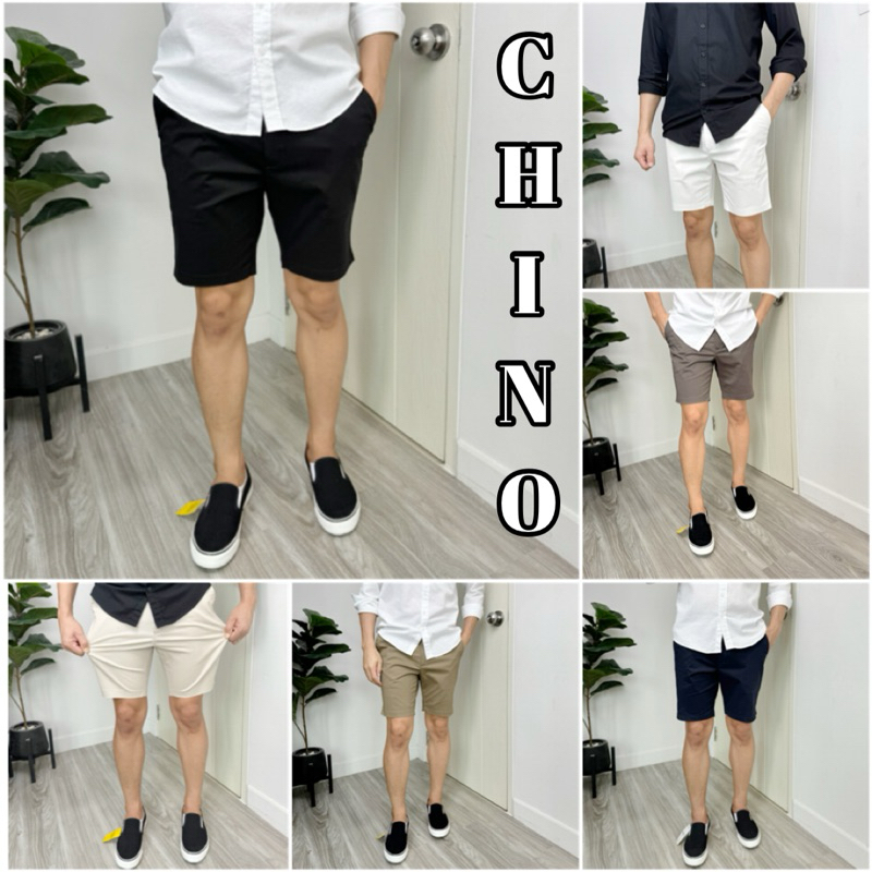 กางเกงขาสั้น CHINOผ้ายืด ความยาว 17“-19”