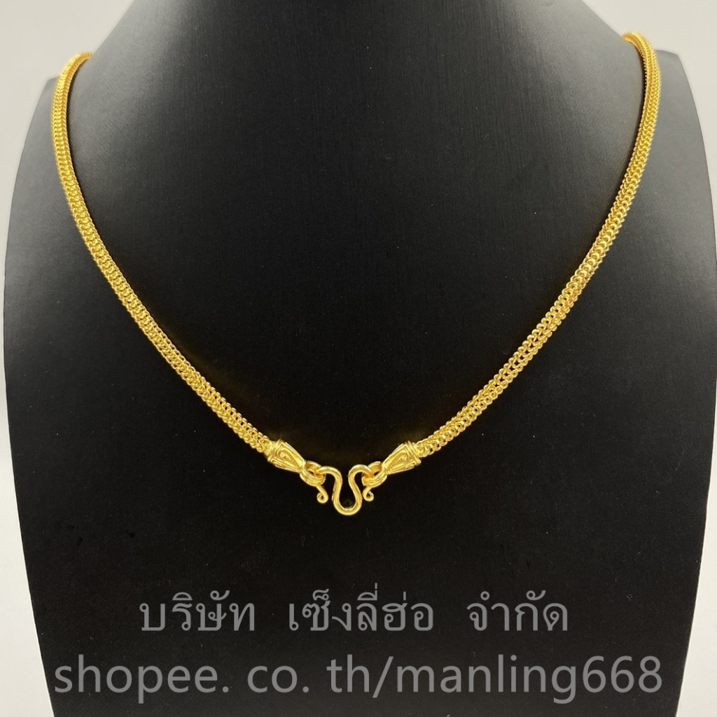 สร้อยคอทอง หกเสา กระดูกงู ความยาว 18-20- 24 นิ้ว สร้อยคอทองไมครอน สร้อยคอทองชุบ