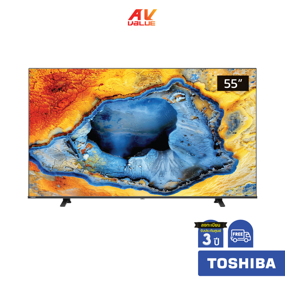 โตชิบา 55C350N Smart TV 4K UHD ขนาด 55 นิ้ว รองรับ HDR10, Dolby Vision