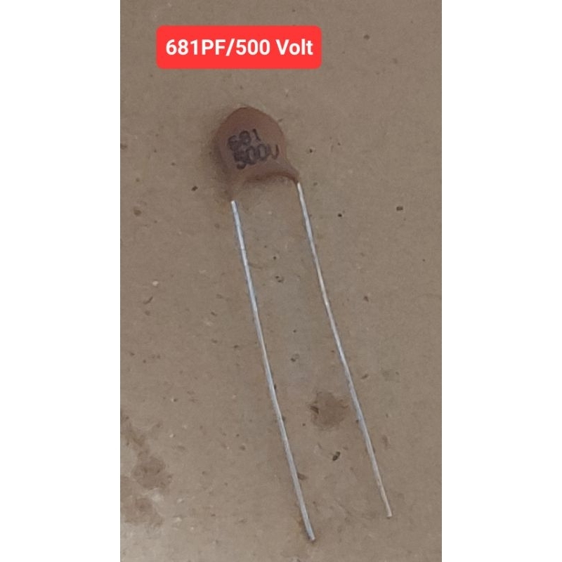 Cเซรามิก 100PF/471PF/681PF /500Volt (ห่อละ100ตัว)(ราคาห่อละ)