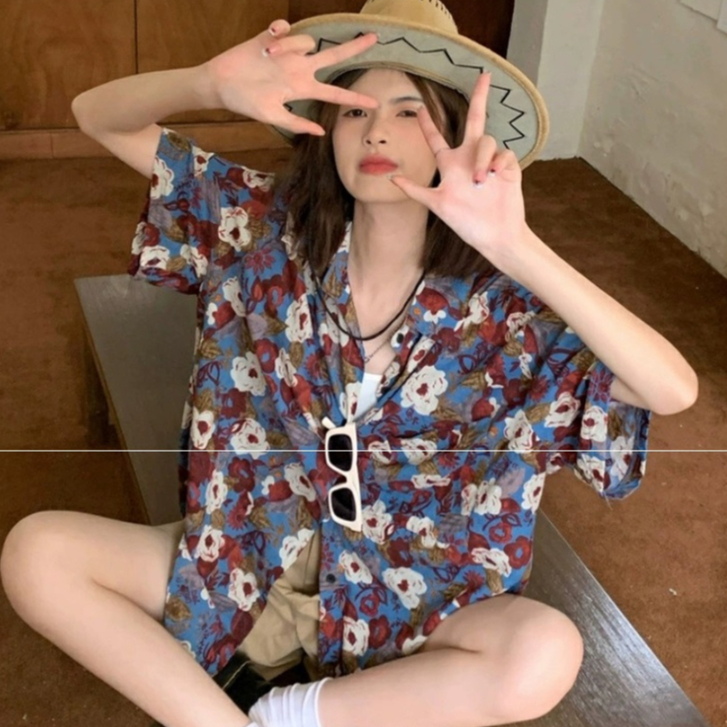เสื้อเชิ๊แขนสั้น เสื้อใส่เที่ยวทะเล ใส่เดินริมชายหาด เนื้อผ้าดี สวมใส่สบาย ใส่ได้ทั้งชายหญิง ราคา ถูกที่สุด ดีลบีเคเค แกลเลอรีภาพที่ 4