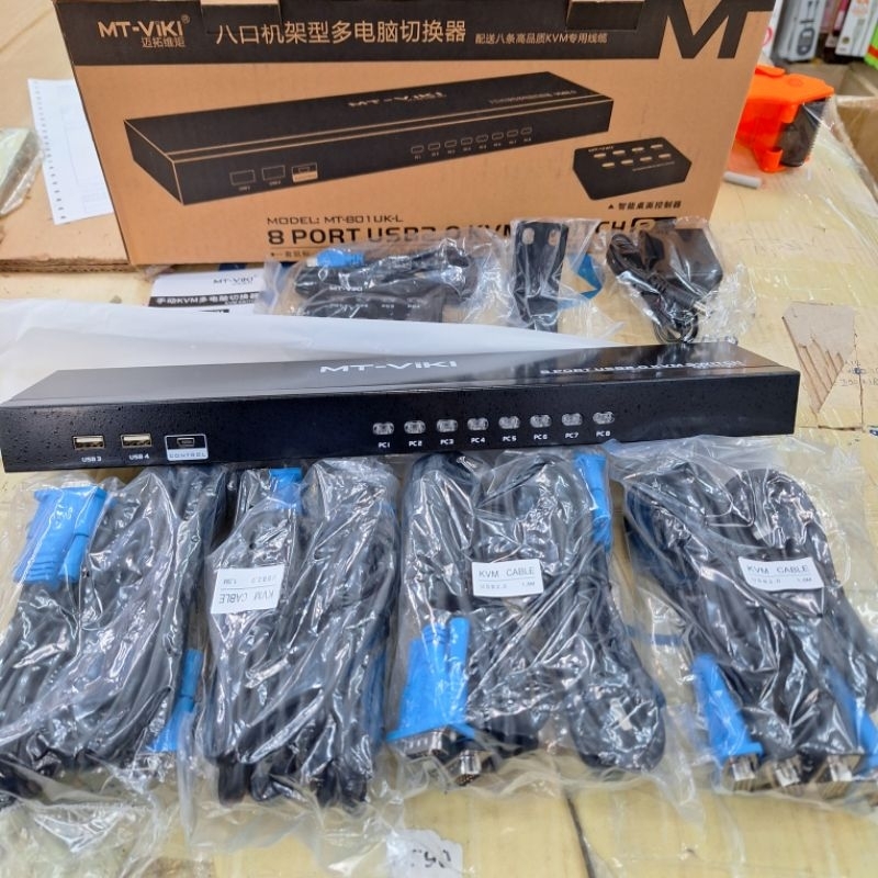 KVM Switch 8 Port USB2.0 รุ่น MT-801UK-L ส่งจากไทย ราคา ถูกที่สุด ดีลบีเคเค แกลเลอรีภาพที่ 3