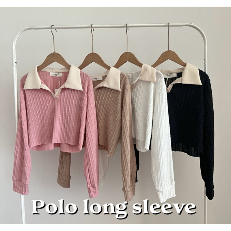 conycolours | polo long sleeve เสื้อแขนยาวคอปก