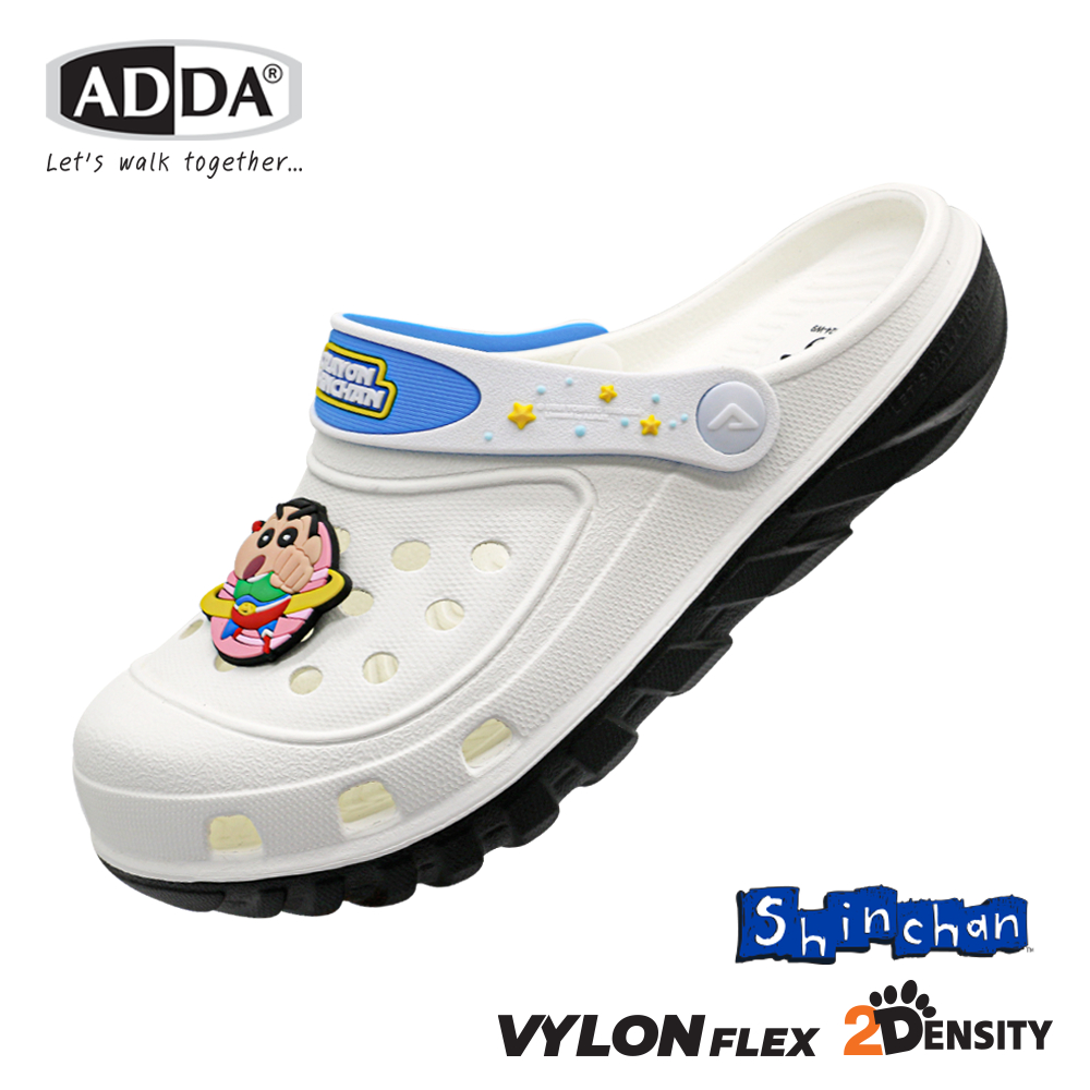 ADDA 2density รองเท้าแตะลำลอง สำหรับผู้หญิง แบบสวมหัวโต ลายชินจัง Shinchan รุ่น 5TD24W9 (ไซส์ 4-6)