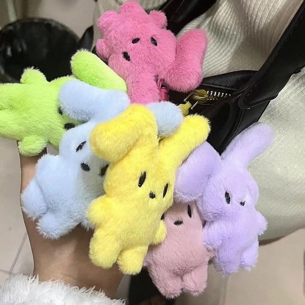 COD-ในไทย พวงกุญแจ กระต่าย สีชมพู น่ารักๆฟูๆ Insสไตล์เกาหลี นักเรียนสำหรับผู้หญิง สําหรับกระเป๋านักเรียน เหมาะกับของขวัญ ราคา ถูกที่สุด ดีลบีเคเค แกลเลอรีภาพที่ 2