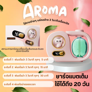 เครื่องพ่นอโรม่า เครื่องพ่นน้ำหอมอัตโนมัติ มีให้เลือก 14 กลิ่น ฟอกอากาศ ดับกลิ่น