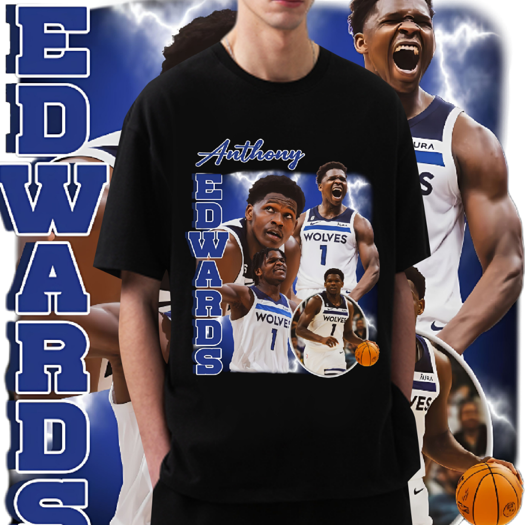 ขายแฟลช Edwards และ NBA กีฬา แฟชั่น ระบายอากาศได้ บาสเกตบอล แขนสั้น