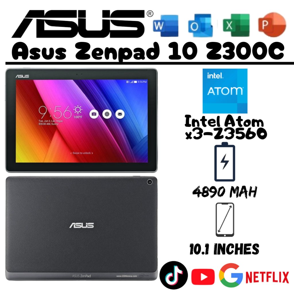 Asus ZenPad 10 รองรับซิมการ์ดขนาด 10 นิ้วทั้งหมด (RAM 12GB - ROM 512GB)