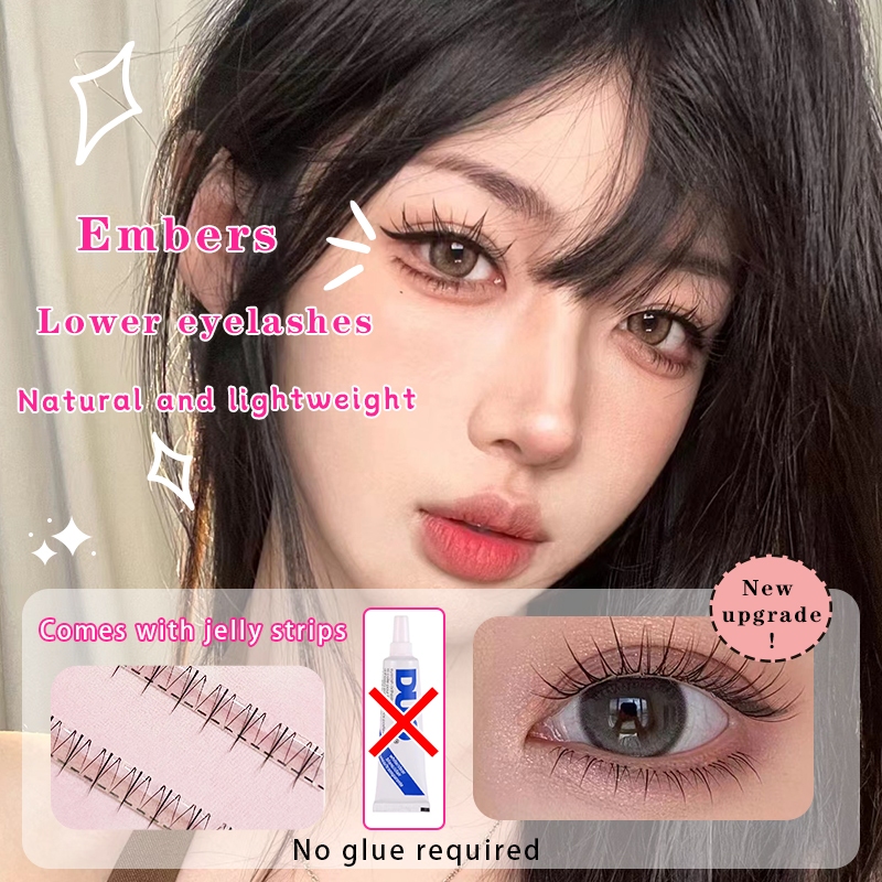 นตาปลอมแถบกาวในตัวกาวฟรีนำกลับมาใช้ใหม่กันน้ำและเหงื่อติดทนนานเปลี่ยนแถบขนตาเจลลี่ใส