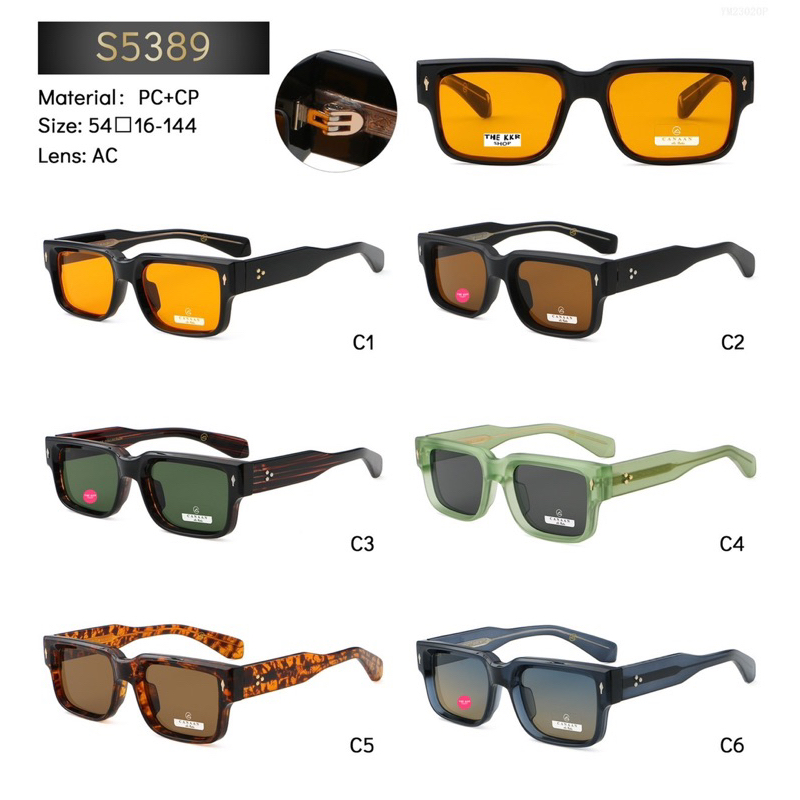 Canaan แว่นกันแดดสไตล์ย้อนยุค S5389 ป้องกันแสงแดด ใส่ได้ทุกเพศ ทุกโอกาส