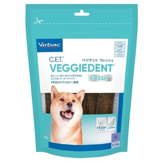 Virbac C.E.T. Veggiedent Fresh เวจจี้เด้นท์เฟรช ขนมขัดฟัน