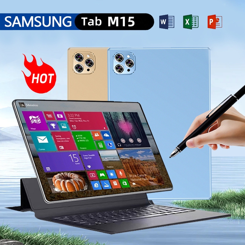 Samsung Tab M15 Ultra Original แท็บเล็ต 10.1 นิ้ว 12GB + 256GB แท็บเล็ต Android แท็บเล็ตห้องเรียนออนไลน์ WIFI/4G Tablet