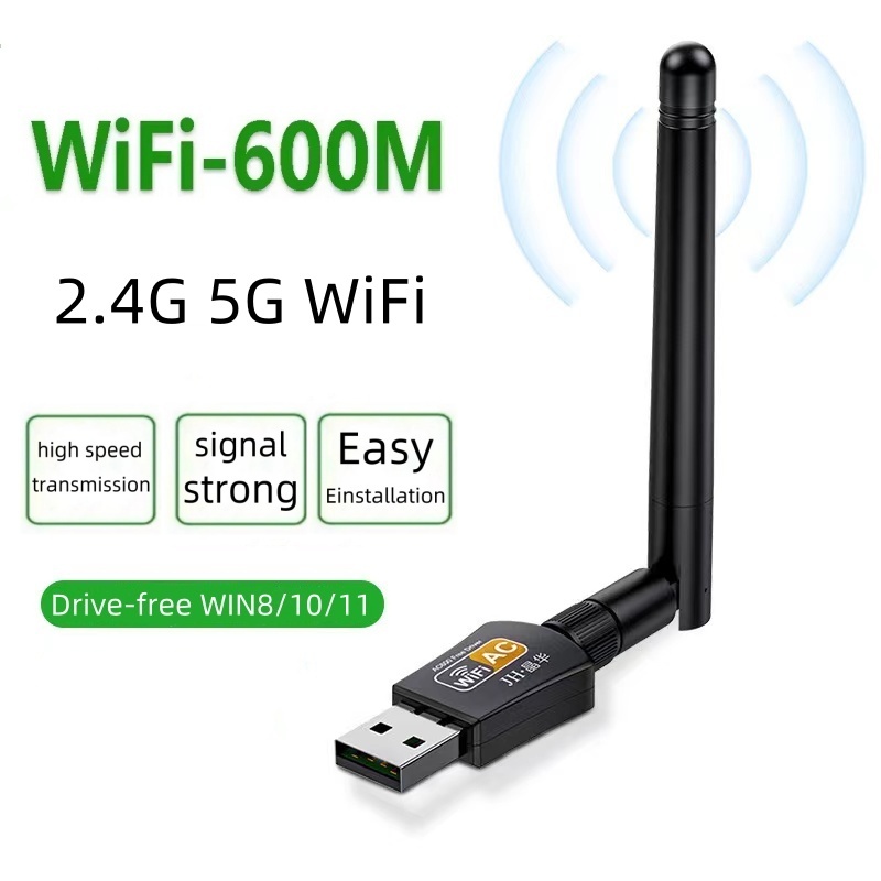 wireless USB WiFi  อะแดปเตอร์รับสัญญาณเครือข่าย รองรับคลื่นสัญญาณ2.4G +5.0G (สินค้ามี4รุ่นให้เลือก)