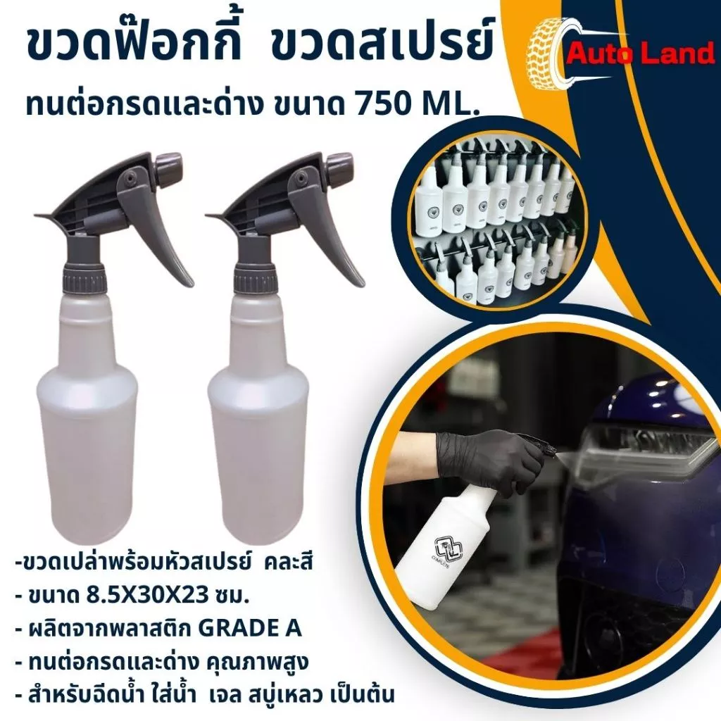 🔥พร้อมส่ง🔥ขวด ขวดสเปรย์ กระบอกฉีดน้ำ ขวดเปล่าพร้อมหัวสเปรย์ ฟ็อกกี้ ทนต่อกรดและด่างคุณภาพสูง ขนาด750 ML.ราคา/ชิ้น ในไทย