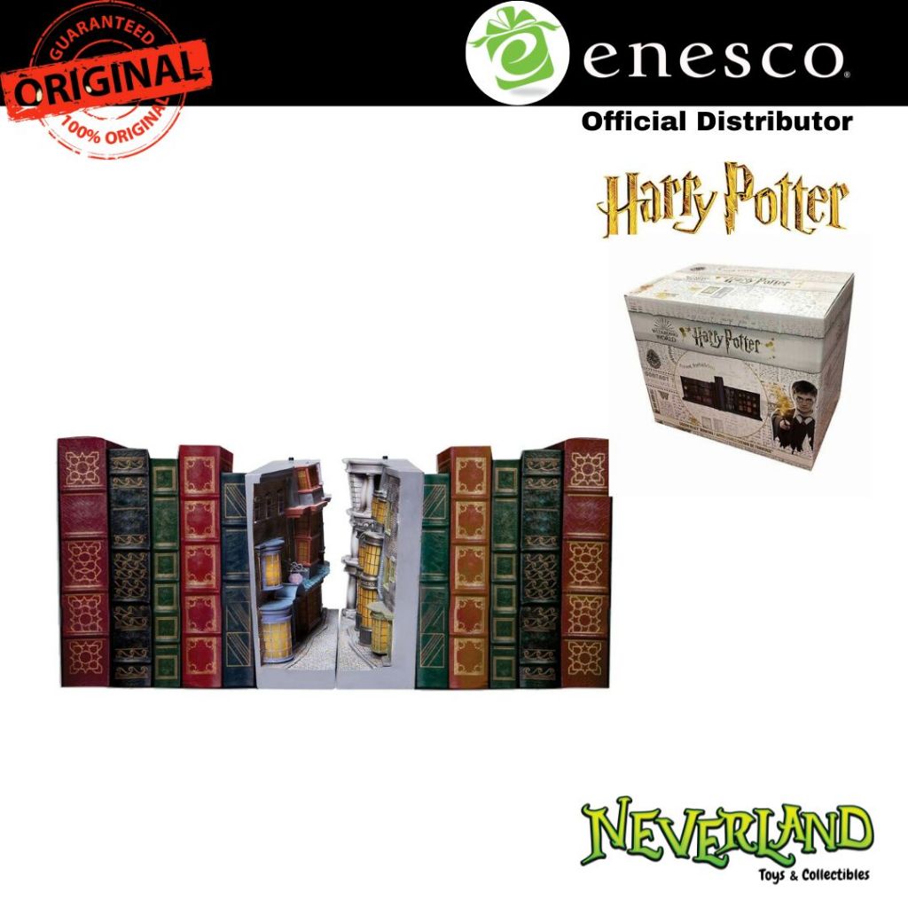 Enesco Harry Potter Diagon Alley Light Up Bookends Set of 2