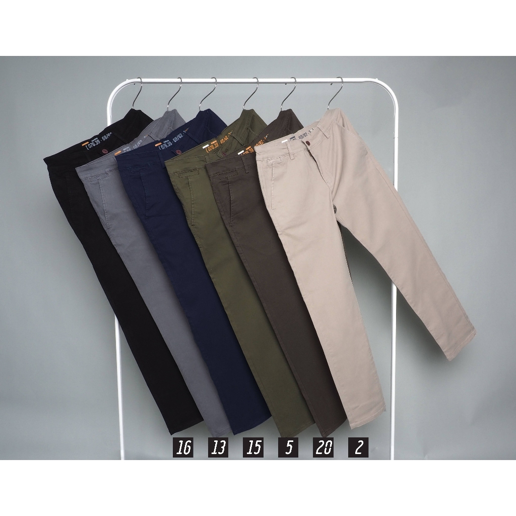 9714 กางเกงขายาวผ้ายืด Sapndex