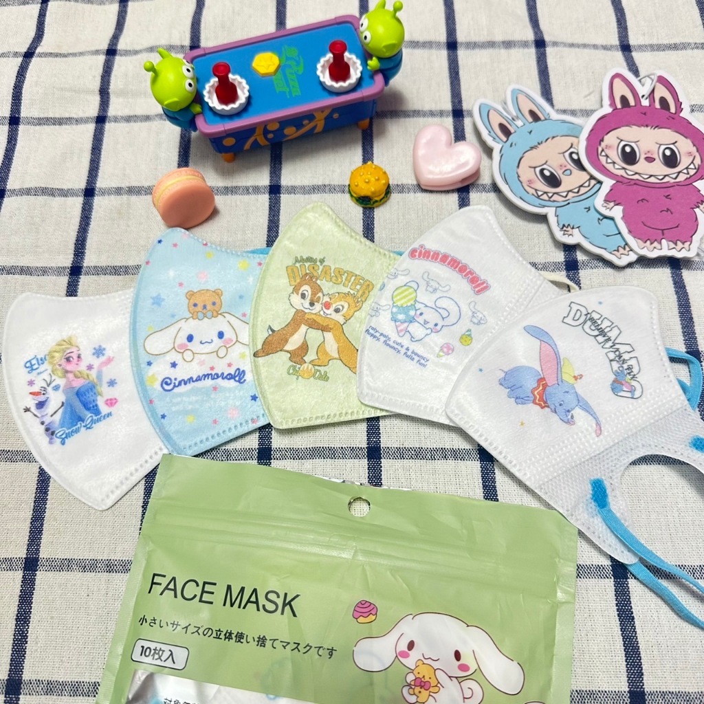 แมสเด็ก 0-3 ปี ลายเด็กผู้หญิง ลายการ์ตูนน่ารักมาก กันฝุ่นได้ กันโควิดได้ 1แพ็ค10ชิ้น