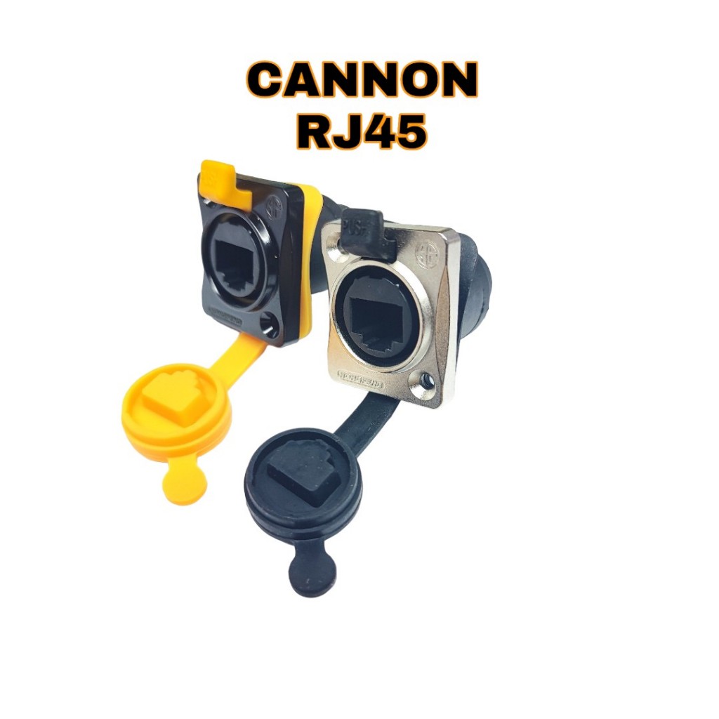 ส่งจากไทย XLR RJ45 ตัวเมียหัวท้าย สำหรับติดเพลส ปลั๊กแลน ผู้ต่อสาย RJ45 Connector  สายแลนด์ LAN สายต่อมิค cat 6 5 5e 6e