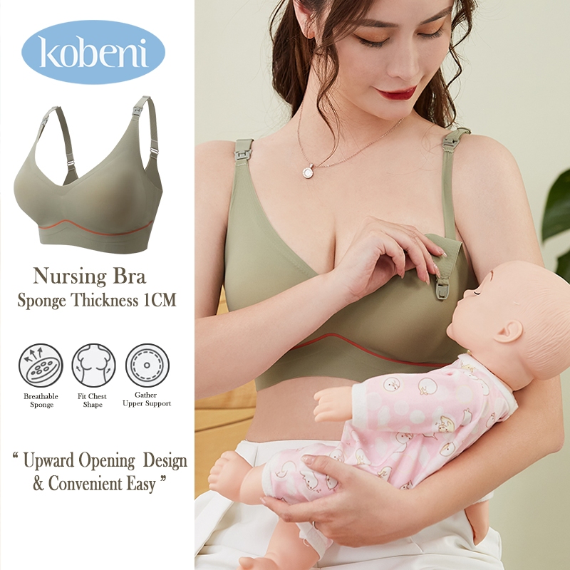 ⭐KOBENI⭐เสื้อในให้นม ใส่ปั๊มนมได้ เสื้อในคนท้อง สวมใส่สบาย ไร้สาย ชุดชั้นในให้นม