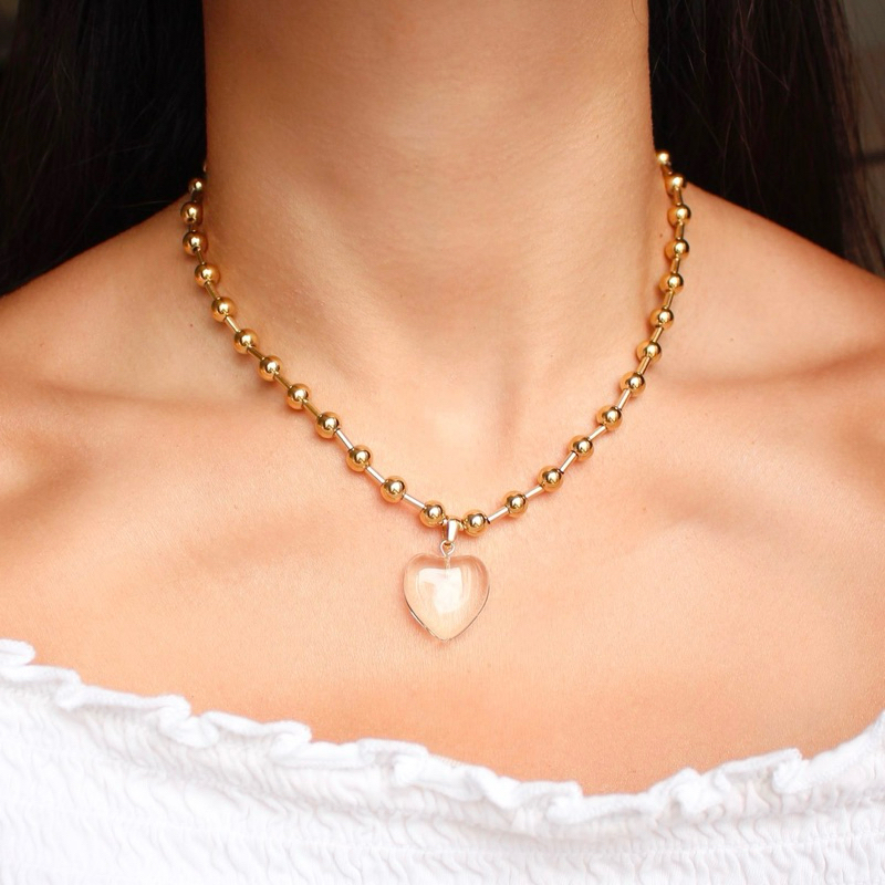TIARA Ebony Necklace (18k plated)