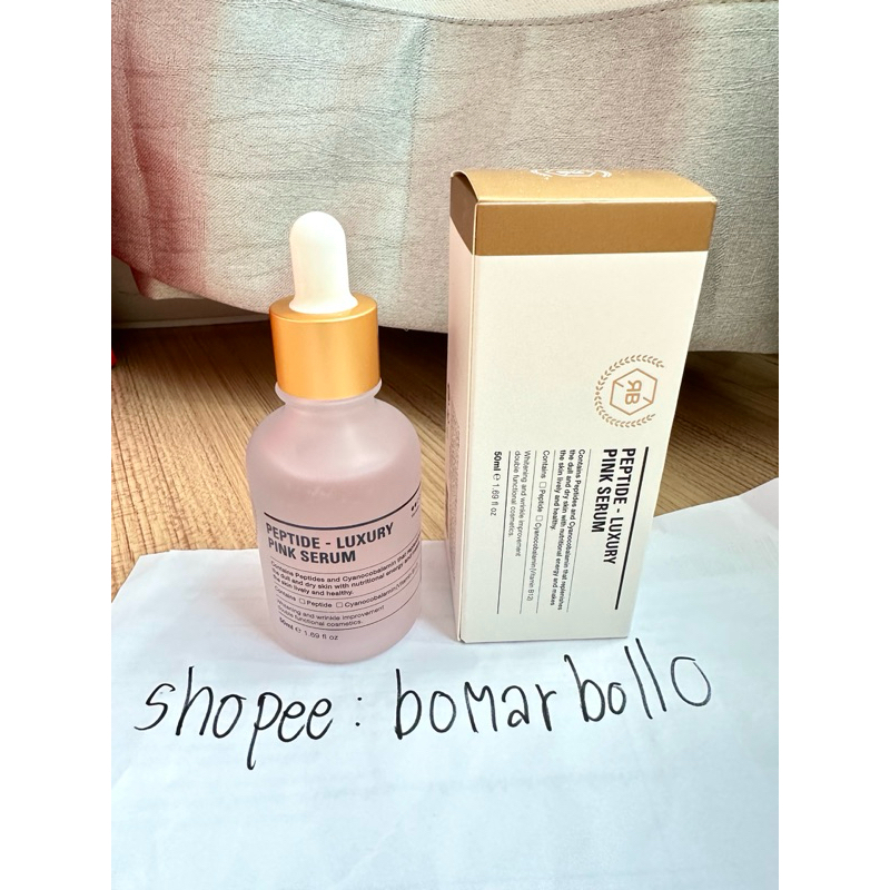 ของใหม่💕Rebl rebloom MGF PEPTIDE LUXURY PINK SERUM50ML