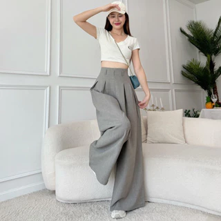!ELSA TWIST PANTS! กางเกงขายาวจีบทวิต 2 จีบ ซิปหลัง ดีเทลหูเข็มขัด* อ่านรายละเอียดก่อนสั่งซื้อ