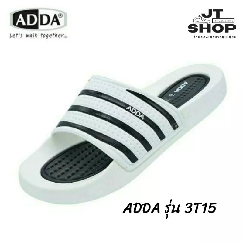 ADDA รองเท้าแตะแบบสวม 3T15  สีดำ  Size 4-10