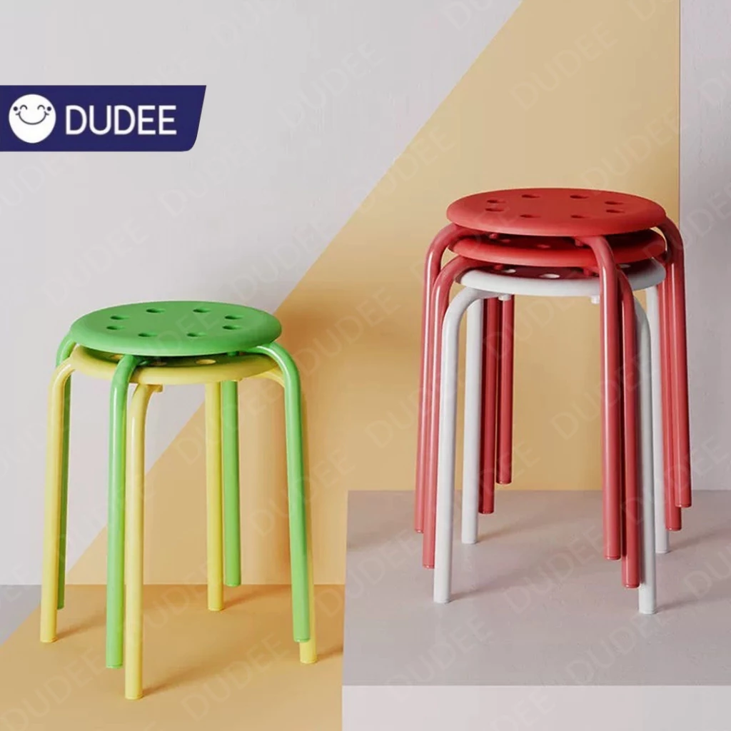 DUDEE ins style เก้าอี้ Plastic ราคาถูก ไม่ต้องต่อประกอบ SY5 วัสดุพลาสติก คุณภาพดี