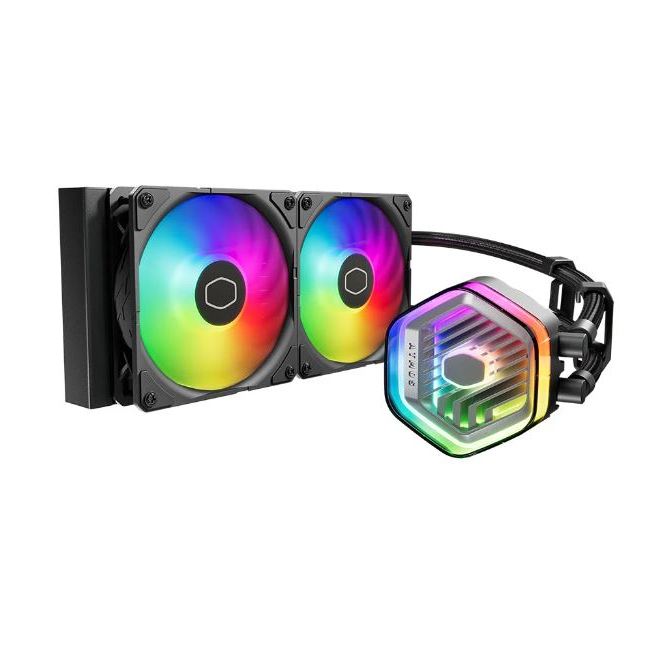 CPU LIQUID COOLER (ระบบระบายความร้อนด้วยน้ำ) COOLER MASTER MASTERLIQUID 240 ATMOS ARGB