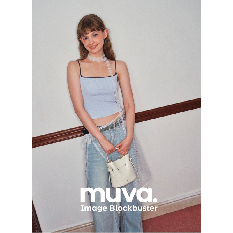 พร้อมส่ง💖MUVA(โค้ดลด 30% สูงสุด1,000฿) bucket bag preorder 7-14วัน แท้ 100%จากชอป💖สามารถขอหลักฐานคำสั่งซื้อโดยตรงได้💖