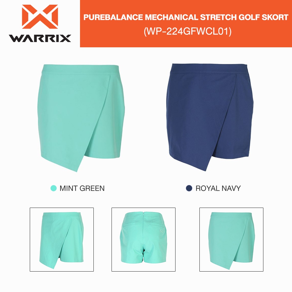 กระโปรงกางเกง WARRIX PureBalance Mechanical Stretch Golf Skort (WP-224GFWCL01)