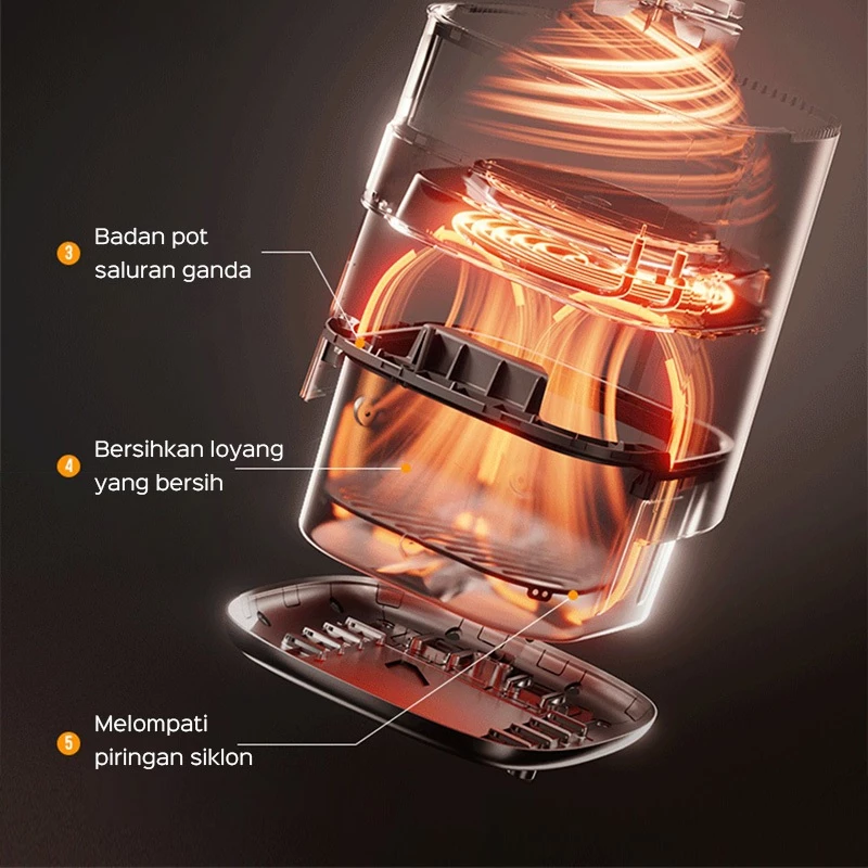 หม้อทอด 8L หม้อทอดไร้น้ำมัน กำลังไฟสูง1450W มัลติฟังก์ชัน ความจุขนาดใหญ่ หม้ออบลมร้อน รับประกัน 1 ปี thumbnail 6