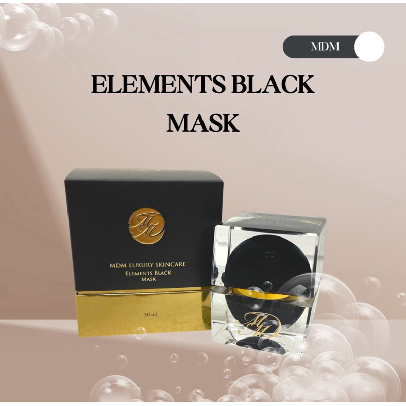 MDM Luxury Skincare ELEMENTS BLACK MASK โคลนทะเล Dead Sea