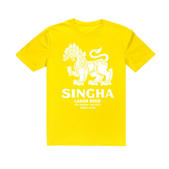 SINGHA BEER T SHIRT 006 สายปาร์ตี้ สายสังสรร สายดื่ม เสื้อยืด ผ้า cotton 100% 20.32 size m-3XL