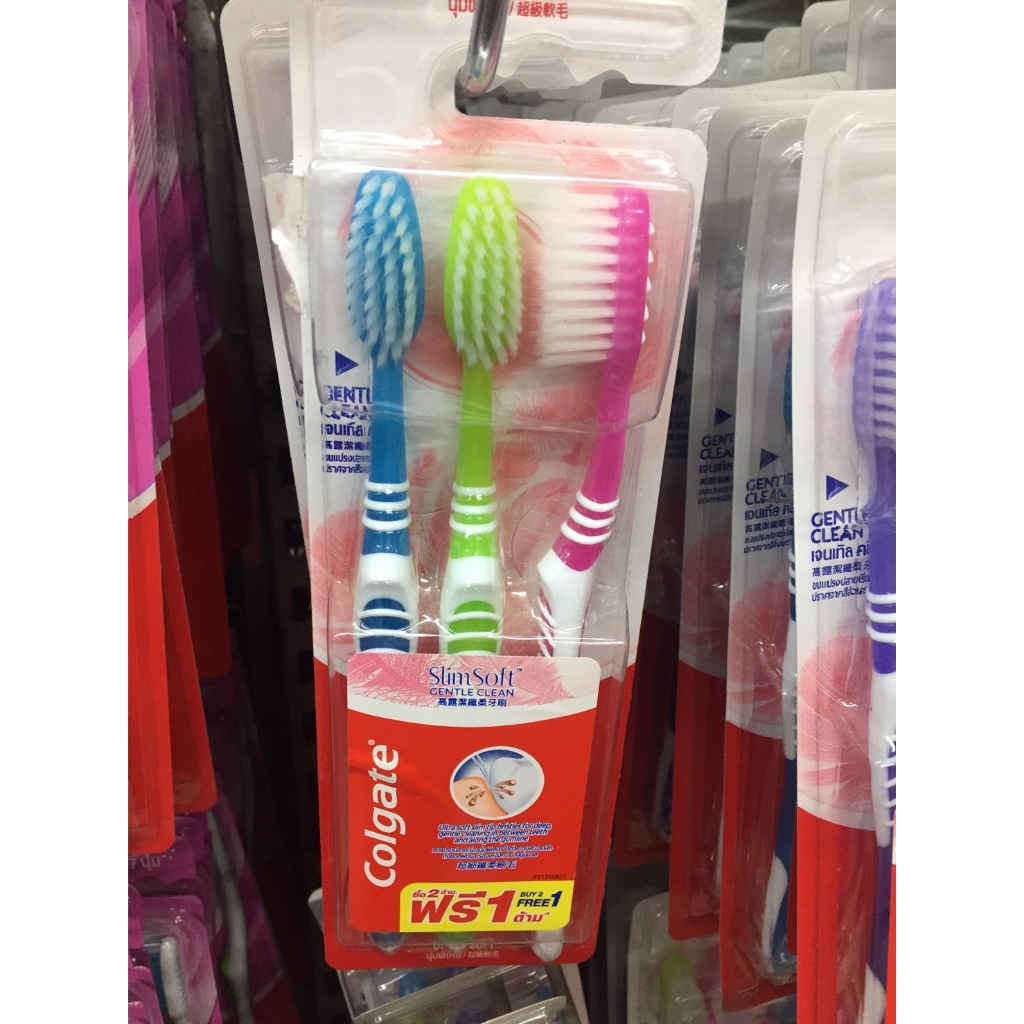 [ สินค้าประมูล ส่งของวันพฤหัส ] COLGATE Extra Clean Toothbrush Pack 2+1