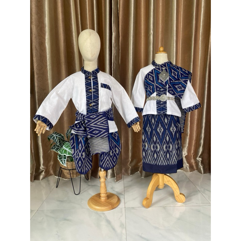 (รหัสTV)ชุดลาวคู่ ชุดอีสานคู่ ชุดพื้นเมืองเด็ก มีให้เลือกทั้งเด็กหญิง เด็กชาย - รูปที่ 2