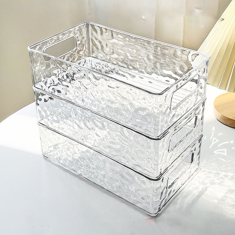 ส่งด่วน กล่องเก็บเครื่องสําอาง กล่องเก็บแบบใสแต่งหน้ากล่องเก็บความงาม ถาดใส่เครื่องสำอางซ้อนกันได้ - รูปที่ 4