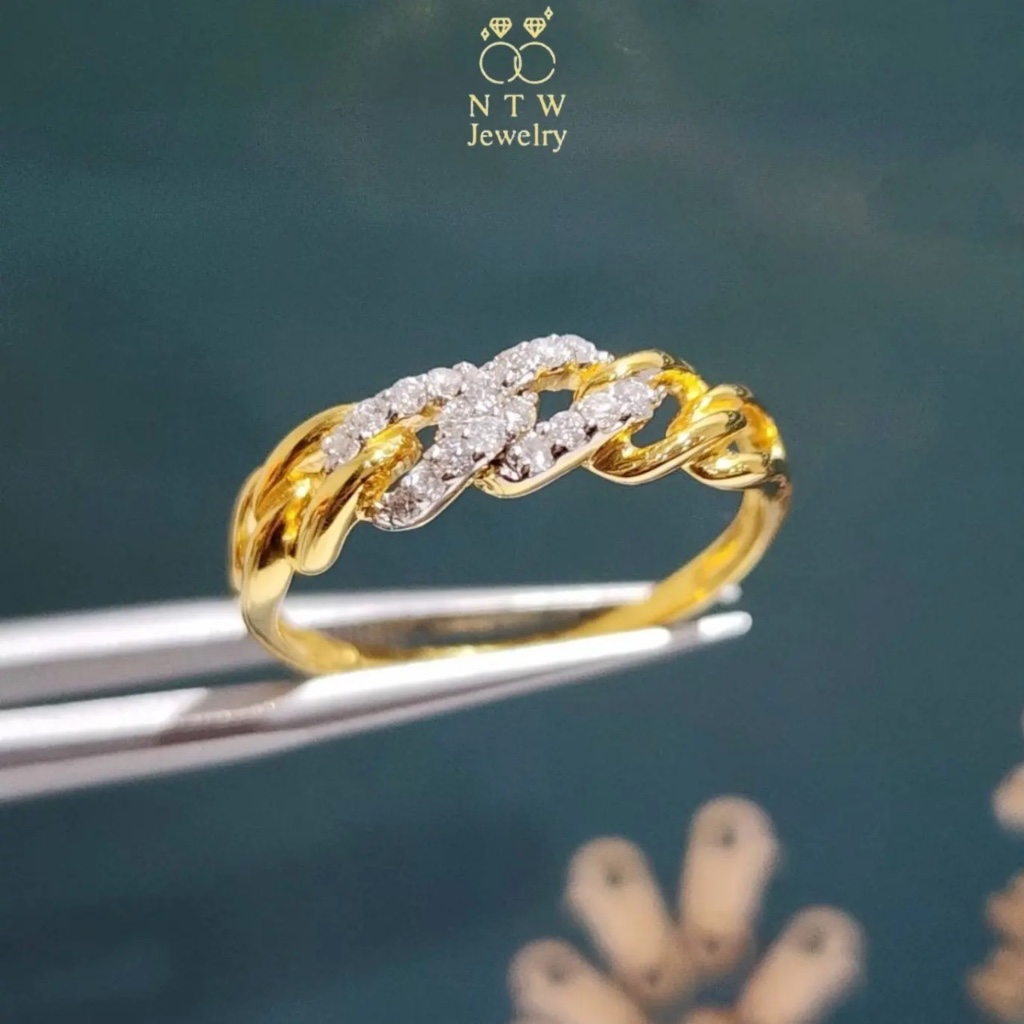 แหวนเลสมินิ เพชร Round Brilliant 18/0.18 ct.