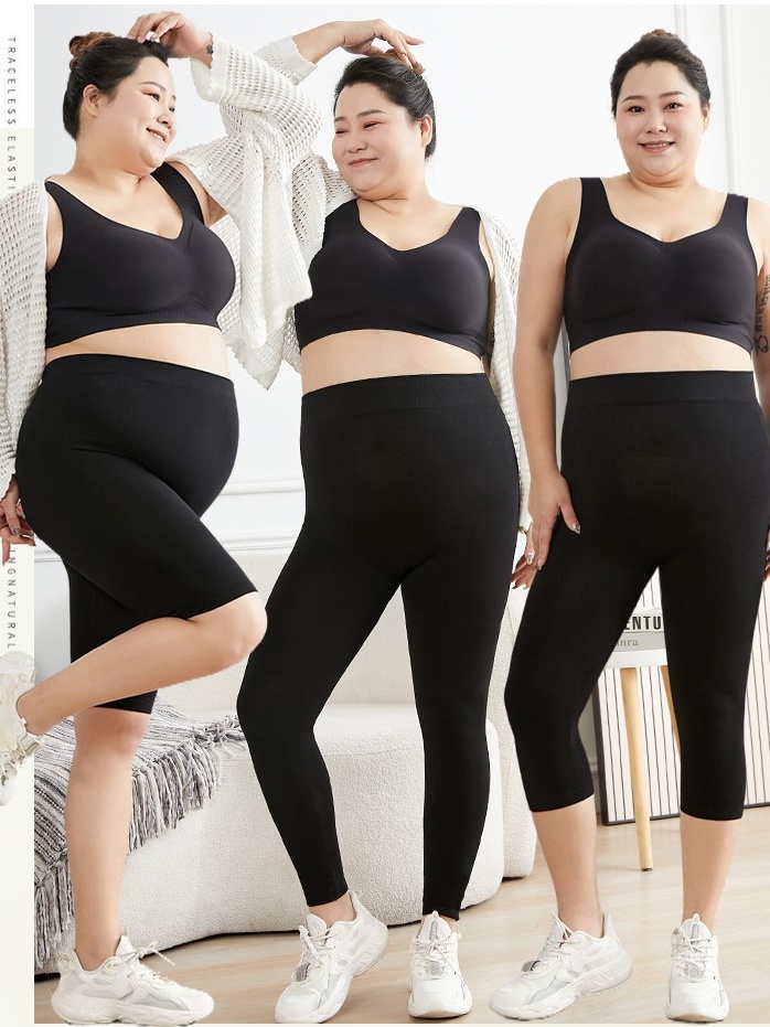 1 พร้อมส่ง  Leggingสีดำล้วน 3 แบบ  กางเกงเลคกิ้ง  โยคะ กีฬา ออกกำลังกาย อ้วน อวบใส่ได้