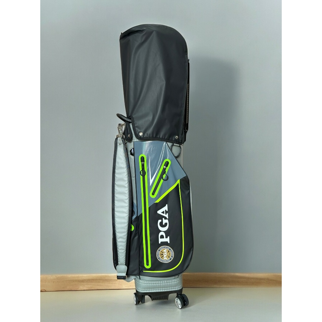 ถุงกอล์ฟกันน้ำ PGM PGA Limited Edition Golf bag โครงยืดกันกระแทก พร้อมถุงคลุมกันฝน แม่กุญแจ และ ฮูดก