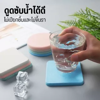 แผ่นหินรองแก้ว ที่รองแก้ว กันลื่น แห้งไว ซึมซับน้ำไว ขนาด เส้นผ่าศูนย์กลาง10cm