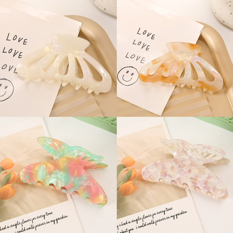 กิ๊บรวมผม สีสวยเนื้อละเอียด ไม่กินผม ขนาดใหญ่8cm