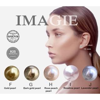 IMAGIE ต่างหูมุกสังเคราะห์ หลากสีสัน ไซส์ 6-8-10mm
