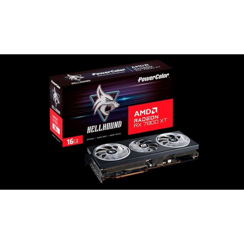 RX7800XT HELLHOUND 16GBมือสองประกันไทย