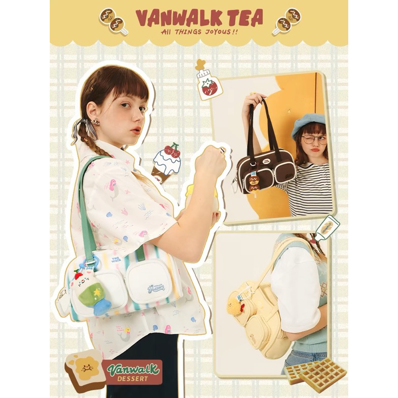 กระเป๋าสะพายแบรนด์ Vanwalk bags รุ่น Vanwalk summer tea series | พรีออเดอร์จากช็อปแท้ 💯