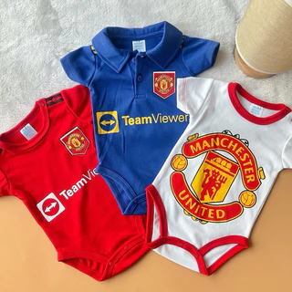 (พร้อมส่งจากไทย) ชุดเด็กแรกเกิด-9เดือน บอดี้สูทเด็กทีมฟุตบอล ใส่ได้ทั้งหญิงและชาย