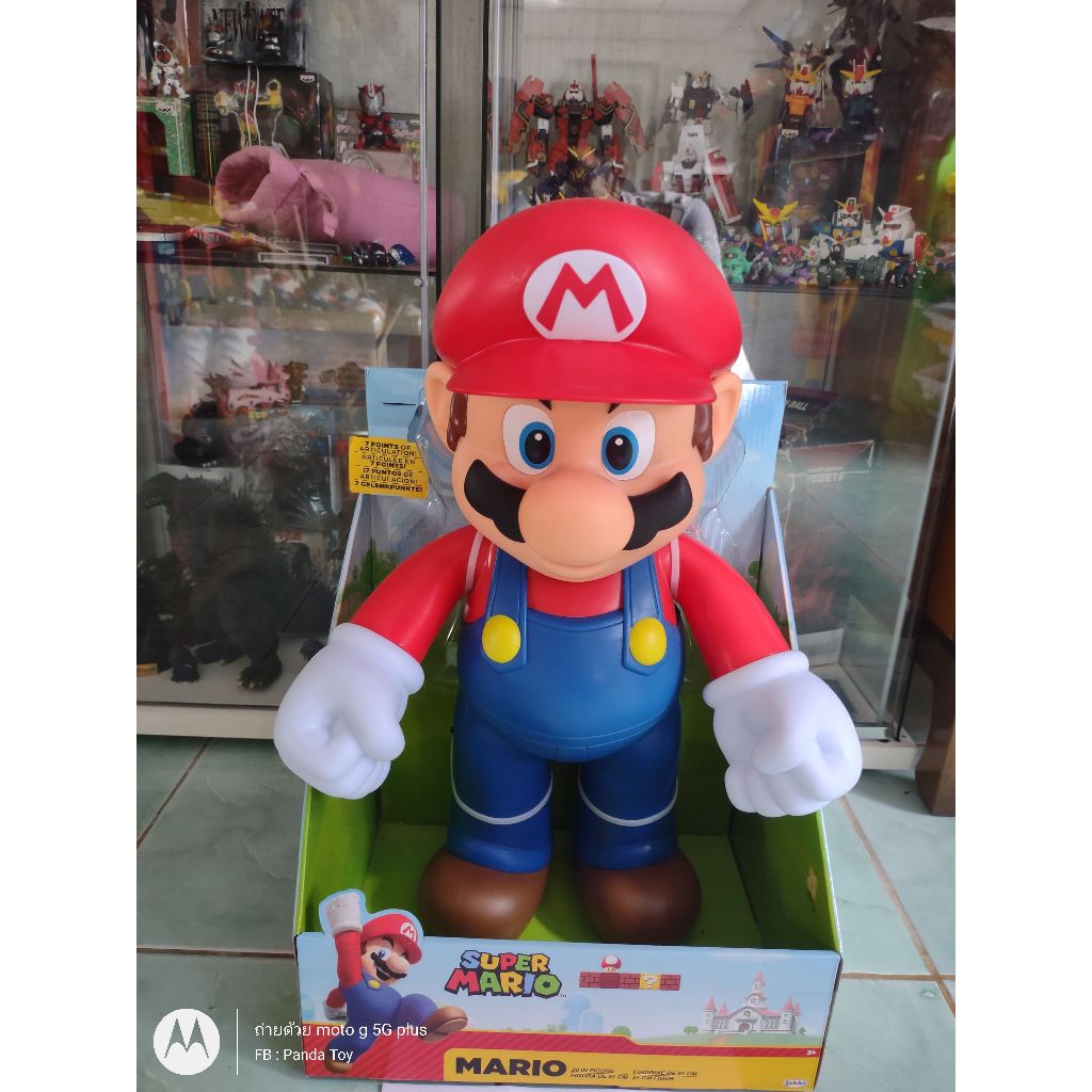 Mario งาน jakks สูง 20 นิ้ว เก่าเก็บ มีฝุ่นบ้าง เพราะไม่ได้เก็บไว้ในตู้