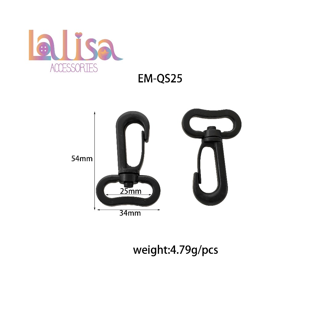 ตะขอเกี่ยวแบบพลาสติก ตัวล็อกสายกระเป๋าสำหรับเดินเขาหรือเกี่ยวของ DIY Plastic dogclip(C-3-A2,EM-QS25)