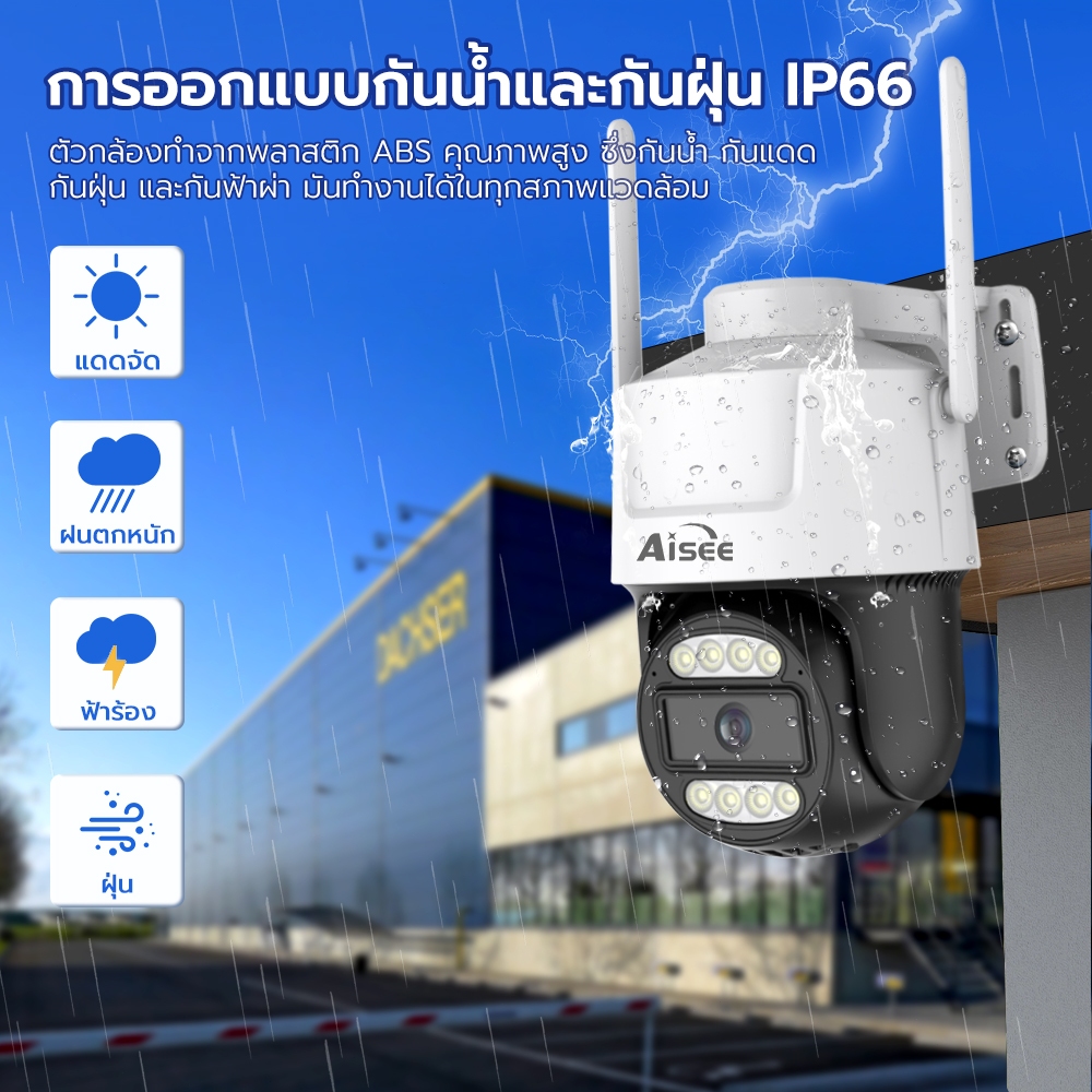 กล้องวงจรปิด ใส่ซิม 4G HD 4K กล้องใส่ซิม กลางคืนภาพเป็นสี กล้องวงจรปิด wifi ไม่มีเน็ตก็ใช้ได้